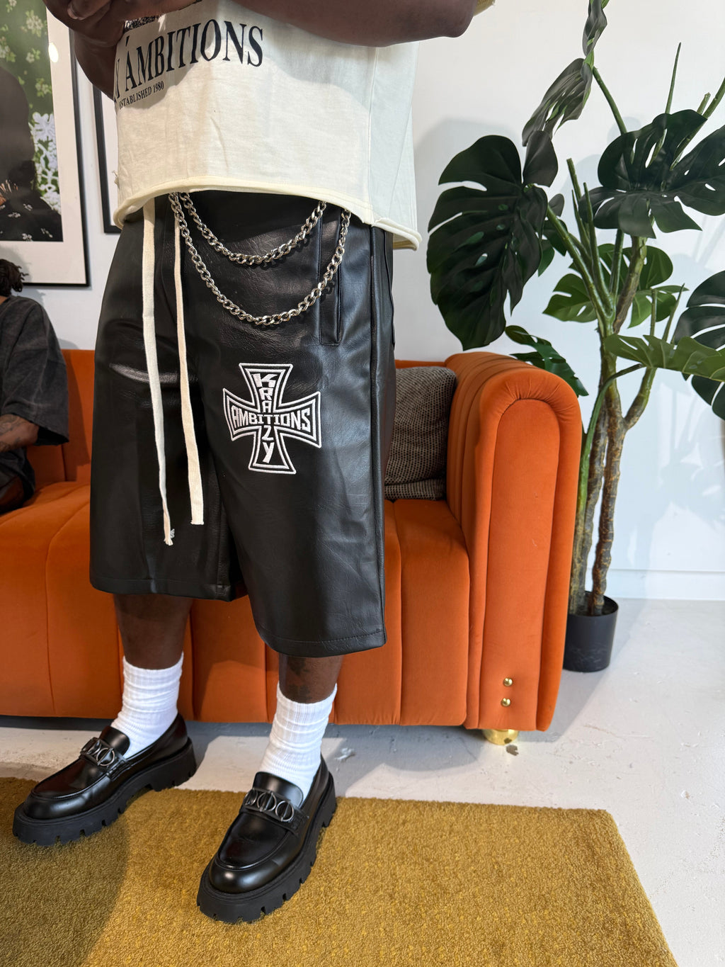 Máison Leather Shorts