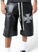 Runway Leather Shorts