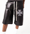 Runway Leather Shorts