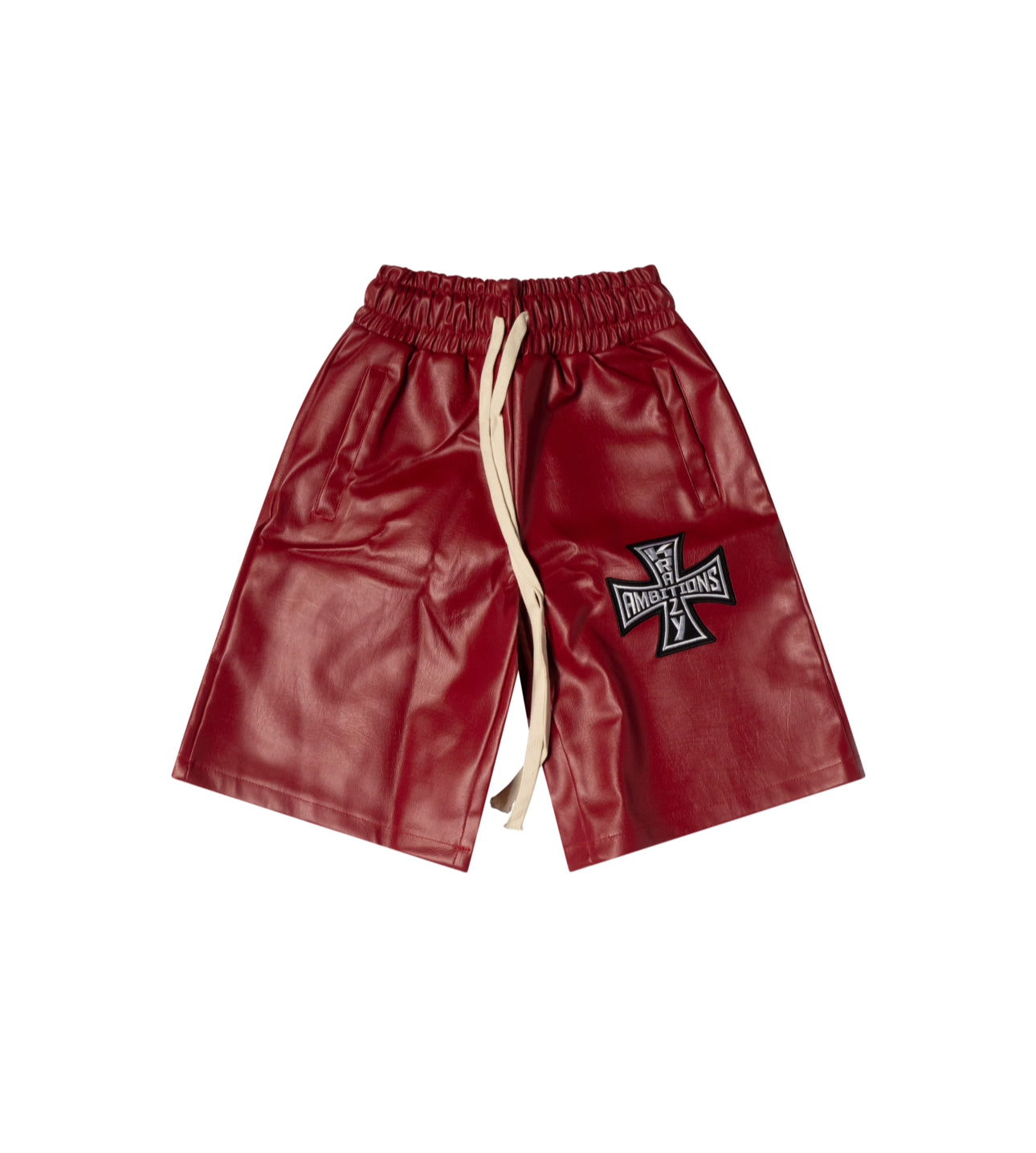 Band Rock Leather Shorts